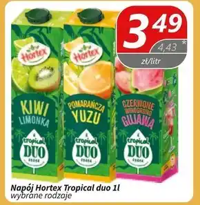 Społem Hortex Tropical Duo Napój wieloowocowy pomarańcza yuzu 1 l oferta