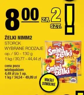 Spar nimm2 Śmiejżelki Żelki owocowe wzbogacone witaminami 100 g oferta