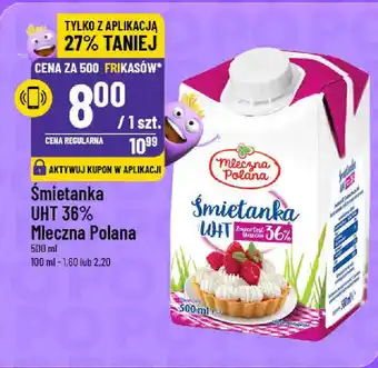 Polomarket Śmietanka UHT 36% Mleczna Polana oferta