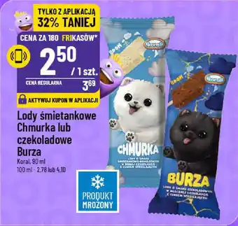 Polomarket Lody śmietankowe Chmurka lub czekoladowe Burza oferta