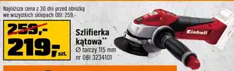 OBI Szlifierka kątowa Einhell oferta