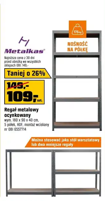 OBI Regał Metalkas oferta