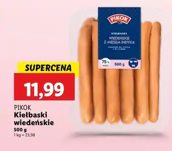 Lidl Kiełbaski Pikok oferta