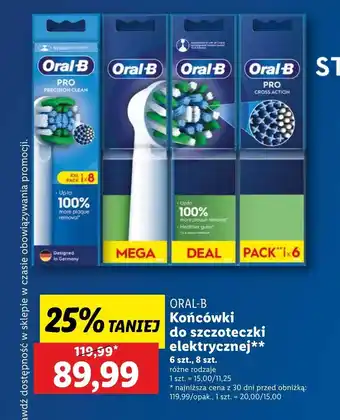 Lidl Końcówka do szczoteczki elektrycznej Oral-B oferta