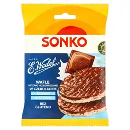 Żabka Sonko Wafle ryżowo-kukurydziane w czekoladzie mocno mlecznej 30 g oferta