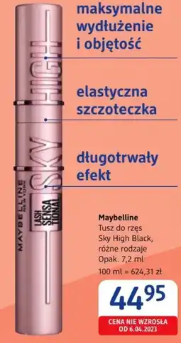 dm drogerie markt Tusz do rzęs Maybelline oferta