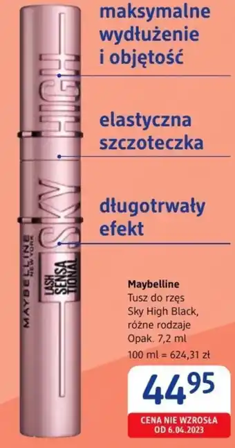 dm drogerie markt Tusz do rzęs Maybelline oferta