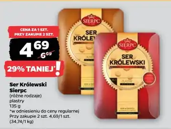 Netto Ser królewski wędzony plastry Sierpc oferta