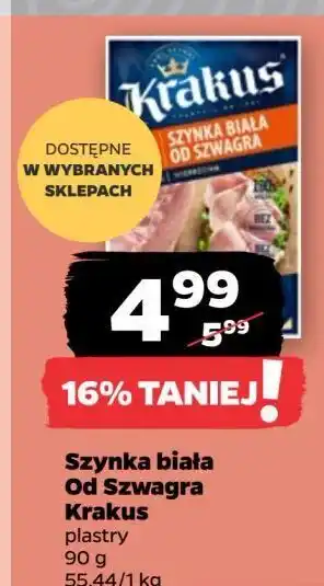 Netto Szynka biała od szwagra Krakus Animex oferta