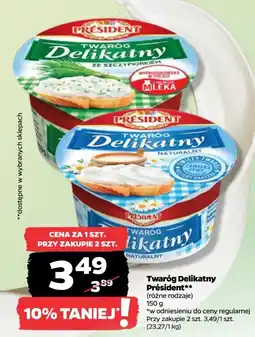 Netto Twaróg delikatny naturalny President oferta