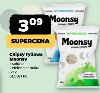 Netto Chipsy ryżowe zielona cebulka Moonsy oferta