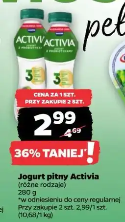 Netto Jogurt truskawka-kiwi Danone Activia oferta