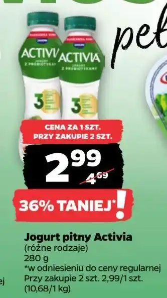 Netto Jogurt truskawka-kiwi Danone Activia oferta