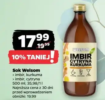 Netto Sok imbir cytryna Welsom oferta