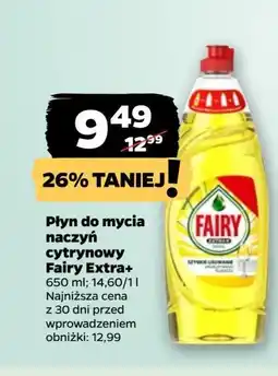 Netto Płyn do mycia naczyń citrus Fairy Extra+ oferta