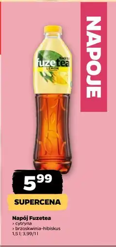 Netto Napój black ice tea lemon lemongrass Fuzetea oferta