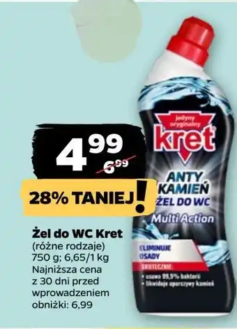 Netto Żel do wc anty kamień multi action Kret oferta