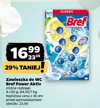 Netto Kostka do wc 4 function lemon + ocean Bref Power Aktiv oferta