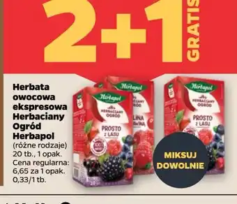 Netto Herbata malina z żurawiną Herbapol Herbaciany Ogród oferta