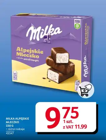 Selgros Milka alpejskie mleczko oferta