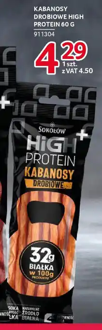 Selgros Sokołów kabanosy drobiowe high protein oferta