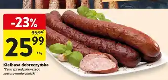 Intermarche Kiełbasa debreczyńska oferta