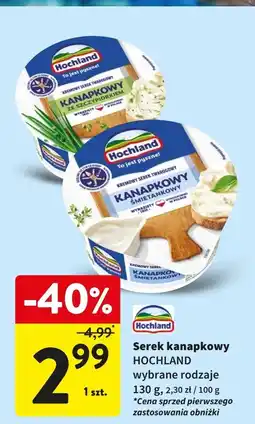 Intermarche Serek ze szczypiorkiem Hochland Kanapkowy oferta