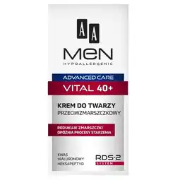 Hebe AA Men Advanced Care Vital 40+ Krem do twarzy przeciwzmarszczkowy 50 ml oferta