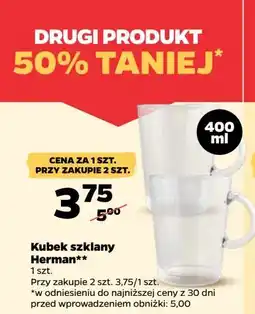 Netto Kubek szklany herman 400 ml Florina (Florentyna) oferta