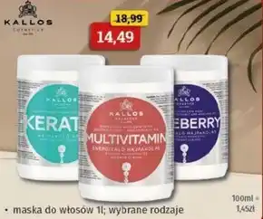 Drogeria Kosmyk Maska do włosów Kallos oferta