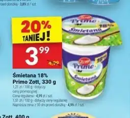 Twój Market Zott Primo Śmietana 18 % 330 g oferta