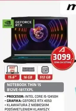 Alsen Notebook MSI oferta