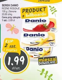 Słoneczko Danio Serek homogenizowany truskawkowy 130 g oferta