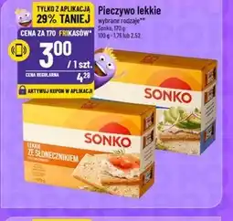 Polomarket Sonko Pieczywo chrupkie lekkie ze słonecznikiem 170 g oferta