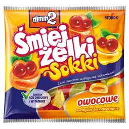 Stokrotka Express nimm2 Śmiejżelki Sokki Żelki owocowe wzbogacone witaminami 90 g oferta