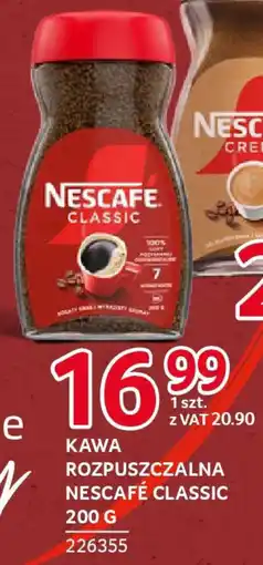 Selgros Kawa rozpuszczalna nescafé classic oferta