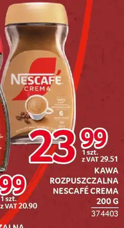 Selgros Kawa rozpuszczalna nescafé crema oferta