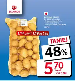 Selgros Ziemniaki jadalne do gotowania oferta