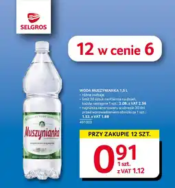 Selgros Woda muszynianka oferta