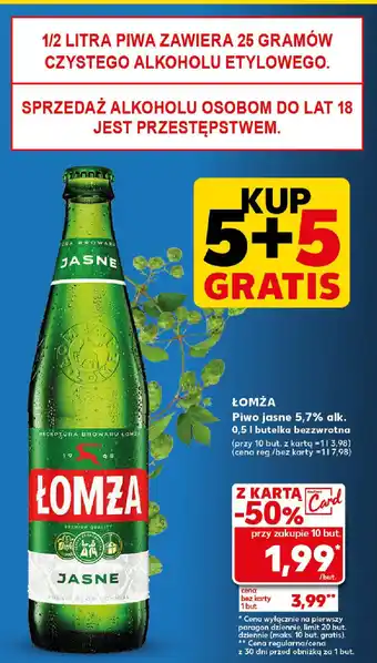 Kaufland ŁOMŻA Piwo jasne oferta