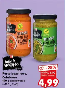 Kaufland Pesto bazyliowe, Calabrese oferta