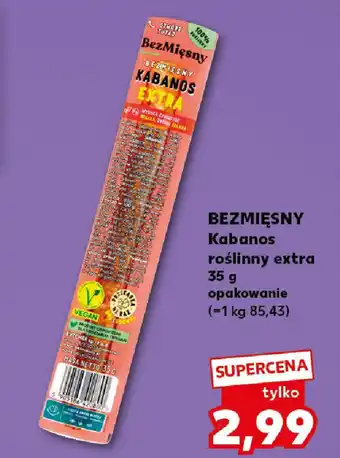 Kaufland BEZMIĘSNY Kabanos roślinny extra oferta