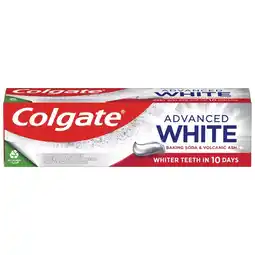 Biedronka Pasta do zębów Colgate Advanced White Soda Oczyszczona & Pył Wulkaniczny 75ml oferta