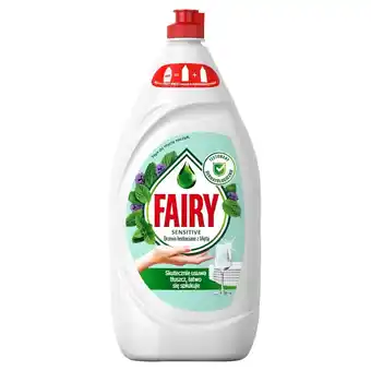 Biedronka Fairy Skóra wrażliwa Tea Tree & Mint Płyn do mycia naczyń, delikatny dla skóry 1350 ML oferta