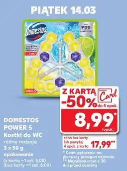 Kaufland Kostki do WC Domestos Power 5 oferta