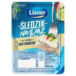 E.Leclerc Lisner Śledzik na raz w sosie śmietanowym 100 g oferta