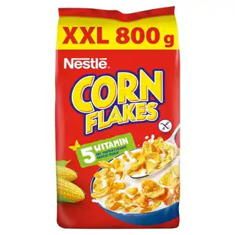 E.Leclerc Nestlé Corn Flakes XXL Chrupiące płatki kukurydziane z witaminami 800 g oferta