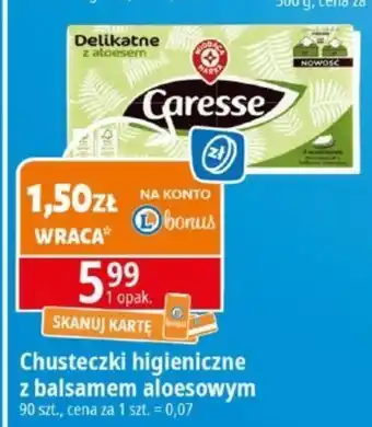 E.Leclerc Chusteczki higieniczne Caresse oferta