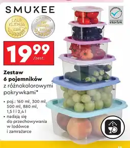 Biedronka Zestaw pojemników Smukee oferta