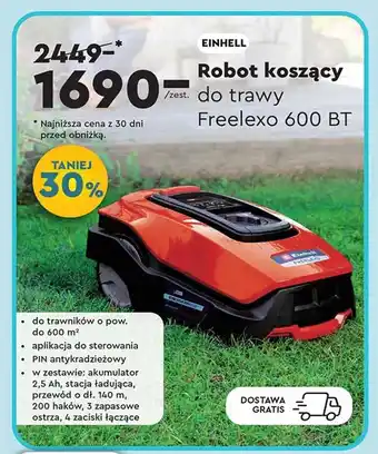 Biedronka Robot koszący Einhell oferta